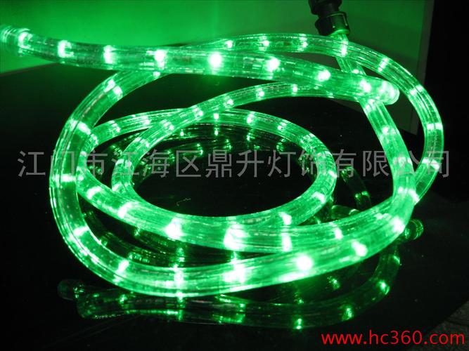 优质led圆二线绿色灯带,led灯带彩虹管灯,led灯具